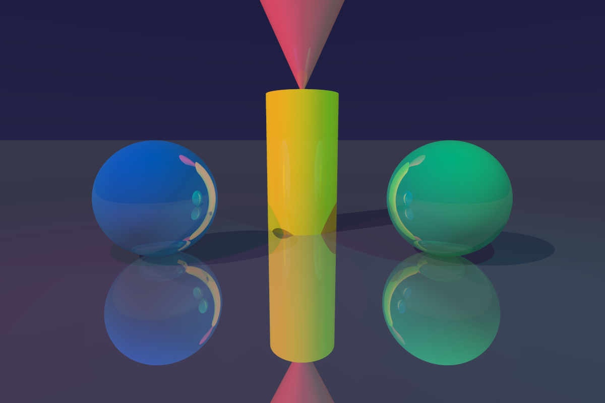 Raytracer 3D C++ - Rendu de primitives avec réflexions et ombres